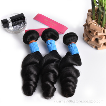 Loose wave 12A Grade Vendor Real Extensions 3 Bundles and Lace Closure 100% Human Cuticle Aligned Raw Virgin Hair Unprocessed